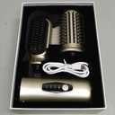 Cordless Hair Straightener Brush, 2 in 1 Curling & Straightening Brush with 200 Million Negative Ions, Mini Travel Hot Straightener Comb for Women, Fast Heating & Dual Voltage