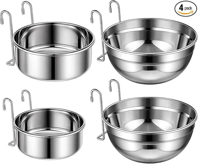Zhehao 4 Pack Hanging Dog Water Accessories (35oz & 50oz & 65oz)