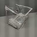 Plastic Storage Bags with Easy-Glide Zipper, Pack of 6, Durable Clear Vinyl Zippered Storage Bags for Clothes Sweaters Comforters Blankets Sheets Bedding (12 x 12 x 3.9 Inch)