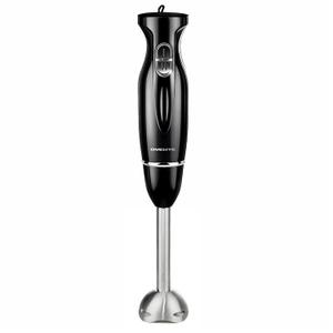 OVENTE Immersion Hand Blender, 300W Corded Electric Handheld Stick Mixer with 2 Mixing Speeds and Stainless Steel Blades for Smoothies, Purees & Baby Food, Black HS560B