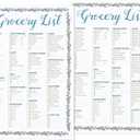 BEST PAPER GREETINGS Magnetic Grocery List Pad for Fridge, Printed Shopping List Notepad with magnet (100 Sheets, 9.25 x 6.25 In, 2 Pack) - Magnetic Note Pad for Fridge