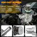 12651170 High Pressure Fuel Pump Compatible with Chevy Impala 2014-2019,For Malibu 2013-2016,for Buick Regal 2014-2017 L4 2.0L, Replace 12658481 HM10075 GDP104