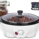 JIAWANSHUN Coffee Roaster Upgraded Electric Coffee Bean Roaster 1.1lb Coffee Roaster for Home Use,0-240 Temperature Adjust&Timer 110-120V (Upgrade 110V-120V)