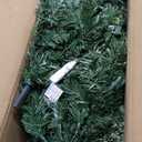7-ft Pre-lit Slim Artificial Christmas Tree with White LED Lights