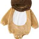 Baby Halloween Costume Boy Girl Animal Monster Hooded Romper Toddler Warm Costumes, Size 6-9 m