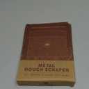 Superbaking Dough Scraper - 6" Wooden Bench Scraper - Dough Cutter with Ruler - Pastry & Cake Scraper - Kitchen Tools Sourdough Baking Supplies - Bread Making Tools & Accessories for Home Bakers