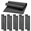 10 Pack Yoga Mats Bulk, 68'' x 24'' x 4mm Thick Black Yoga Mats for Kids and Adults, Anti-Slip Tear-Resistant Exercise Mat for Fitness Stretching Home Workout Gym and Studio