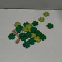 24 Pcs St. Patrick's Day Ornaments Yarn Shamrock Ornaments Handmade Shamrock Vase Fillers Green Irish Tree Decoration St Patricks Day Decorations for Holiday Christmas Tree Home Table Decor