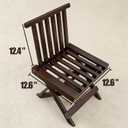 Folding Sauna Chair with Back Support, for Portable Steam Sauna Box Home