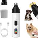 Heusom Silent Groom Pro Nail Grinder, 2025 New Heusom Dog Nail Trimmer, Rechargeable USB Charging Pet Nail Grinders for Dog, Electric Dog Nail Clippers, Pet Paws Grooming Smoothing Tool (1 Set)