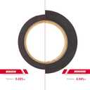 3M Double Sided Tape 0.5" x 15.4 Ft 5925, Heavy Duty Mounting Tape, Foam Tape Strong Adhesive for Automotive Emblem Trim Dcor Dashboard Home Office Indoor Outdoor, Black, 0.025'' Thick