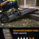 VNN Portable Wheelchair Ramp 6FT, Black Seamless Non-Slip Aluminum Ramps for Wheelchairs for Home, Handicap Wheelchair Ramps for Home Steps, Aluminum Loading Dock Plates