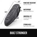 GORILLA GUARD Shoe Covers Disposable, Pack of 100 (50 Pairs) Waterproof Ankle Booties, Puncture Resistant Accessories for Work, Safety Boot Cover for Indoors and Outdoors, Secure Universal Fit, Black