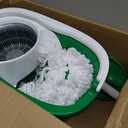 Libman Tornado Spin Mop System, Spinning Floor Mopping and Bucket with Wringer Set for Home, Hardwood, Laminate, Tile Cleaning, Includes 1 Machine Washable Replacement Head Refills (2 Total)