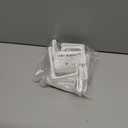 2 x TonGass 4-Pack RV Curtain Holders with Screws (White)  Camper & Motorhome Curtain Clips for Window Drapes, Heavy-Duty Plastic Retainers for RV, Boat, and Trailer Curtains