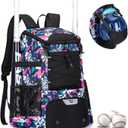 KAVIGOR Baseball Bag for Youth and Adult, Softball Backpack 40L Large Capacity, Bat Backpack with Shoes Compartment and Hidden Helmet Holder