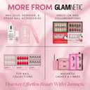 Glamnetic Press On Nails - Oyster Fake Nails | Short Oval Cat Eye Fake Nails with a Velvet Pearlescent Finish, Salon Quality Summer Nails | 15 Sizes - 30 Nail Kit with Glue
