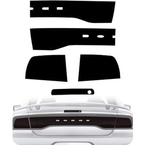 NDRUSH Tail Light Tint Vinyl Blackout Rear Light Tint Film Precut Overlay Wrap Cover Compatible with 2011-2014 Dodge Charger