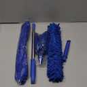 Duster, Microfiber Dusters with 2 Handle Sets, Durable 15-100 Inches Long Telescopic Rod, Washable, Feather Dusters for Cleaning Cobweb and Ceilings Fans, 5 Pack (Blue)