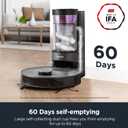 Eureka Robot Vacuum with Bagless Self Emptying Station, 2 in 1 Robotic Vacuum and Mop Combo, 60-Day Capacity, 4000Pa Suction, Auto Lifting Mop, LiDAR Navigation,NER E10s
