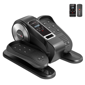 Under Desk Elliptical Machine, Electric Seated Pedal Exerciser, Mini Ellipse Leg Exerciser with Remoter, 12 Level Speeds, Forward & Reverse Direction, Manual & Auto Mode for Home Office