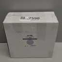 U-QE 60PCS White Plastic Plates - Fancy Beaded Plates Disposable Heavy Duty - Premium Hard Plastic Plates for Party, Wedding & Birthday Including 30 Dinner Plates 10" & 30 Dessert Plates 7"