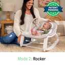 Ingenuity Keep Cozy 3-in-1 Grow with Me Vibrating Baby Bouncer Seat & Infant to Toddler Rocker, 0-30 Months Up to 40 lbs (Linden)