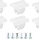 MECCANIXITY Waterproof LED Strip Mounting Clips Holder Mounting Bracket Support Fixing Clamps Fit 5mm to 6mm Silicone LED Strip Lighting, Translucent Pack of 50