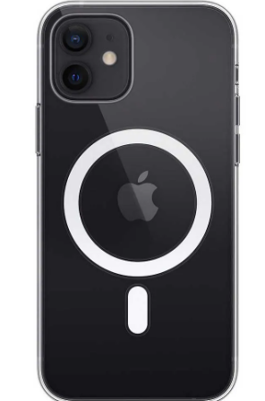 Apple iPhone 12 and iPhone 12 Pro Leather Case with Magsafe Clear Case