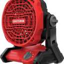 CRAFTSMAN 20V MAX* Cordless Fan, Tool Only (CMCE001B), Red, 12.1 x 9.3 x 13.5 inches