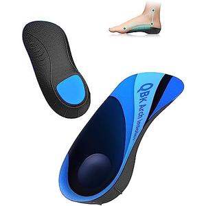 Plantar Fasciitis Relief, QBK Orthotic Inserts, Foot Pain Relief, Metatarsalgia, Heel Spurs, Inversion Comfort Orthotic Insoles for Men and Women Daily Use M