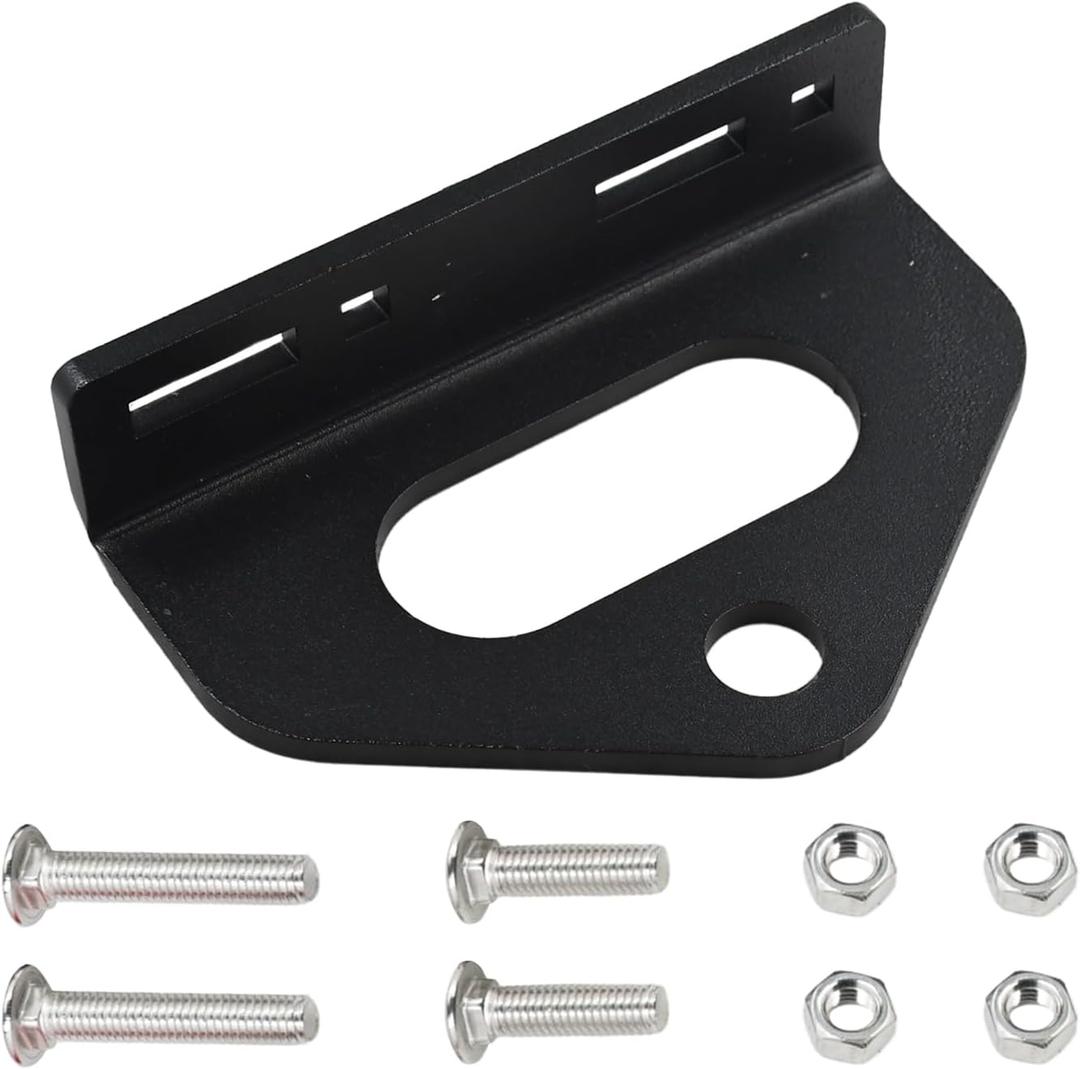 Zero Turn Mower Trailer Hitch, 1/4 in (6mm) Thick Steel Construction with 3/4 in Hole Center Compatible with Most Lawn Mower, Tractor, Trailer, Golf Cart, with 2 Types Carriage Bolt