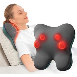 BOB AND BRAD Back Massager with Heat FSA Eligible/HSA Eligible, EZBack Corded Back Massager for Pain Relief Deep Tissue, Shiatsu Back and Neck Massage Pillow, Soothing Full-Body Relief for Women Men