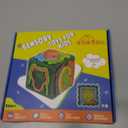 Creative 3D Sensory Cube Toys for Children with Autism,Silicone Fingertip Cube Toys for Anxiety Relief, Focus, ADHD & Autism,Suitable for Children and Adults,with 20 Silicone Strings (Green)