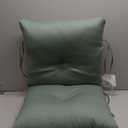 Arden earthFIBER Plush Modern Tufted Polyfill Dining Chair Cushion, 21 x 40, Water Repellent, Fade Resistant Sage Green Texture