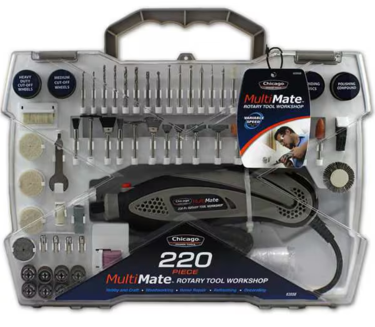 Tools 63558 220 Pcs Rotary Tool Workshop