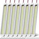 CT CAPETRONIX 12v LED Interior Light Bar, 120LEDs 1500LM 8W DC 12 Volt led Strip Lights with ON/Off Switch, for Enclosed Cargo Trailer, Car RV Van Truck Lorry Camper Boat Caravan Motorhome (8Pack) (8PCS)