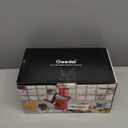 Geedel Rotary Cheese Grater, Kitchen Mandoline Vegetable Slicer with 3 Interchangeable Blades, Easy to Clean Rotary Grater Slicer for Fruit, Vegetables, Nuts (Tiffany)