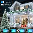 1500 LED 470FT Christmas String Lights, 12 Modes and Timer Memory Dimmable, Plug in Outdoor Waterproof Dark Green Wire Twinkle Fairy Light for for Xmas Yard Tree Wedding Party Outside Decor Cool White