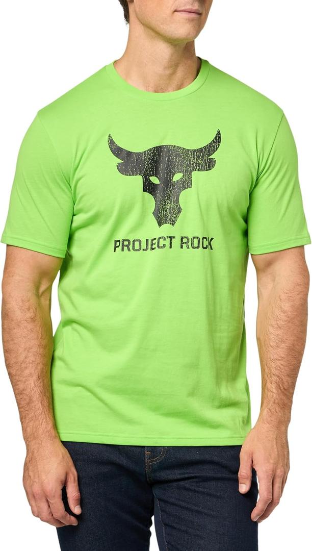 Under Armour Men's Project Rock Payoff Graphic Short Sleeve T Shirt (Green, M)