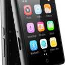 64GB MP3 Player with Bluetooth 5.3,Portable MP3 Player with Speaker for Kids with HiFi Lossless Sound Music,2.8 in Full Touchscreen,FM Radio,Voice Recorder,Supports Up to 128GB TF Card (Black)