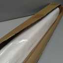 UNISHADES no Drill Cordless Roman Shades for Windows, 35" W 64" H - 100% Blackout - Linen - Mist White
