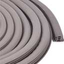 Flexible EPDM Rubber Strip (100 ft Long x 3/4 inch Wide) - Concrete Crack Repair & Replacement, Weather & Aging Resistant Expansion Joint Filler for Driveways, Sidewalks