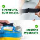 ECOHomes 3/4 Inch Wide x 100 FT Sew On Hook and Loop Tape for Fabric Roll, Sewable Sew-On Strips for Clothing, Clothes, Fabric | No Adhesive Sewing Fastener Straps, Easy Sew in, Strong Grip, Black