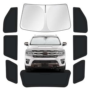 for Toyota 4Runner 2010-2024 Car Window Shades, 8pcs Privacy Sun Shade Set for Front Windshield Side and Rear Windows, Full Window Covers Keeps Vehicle Cool for Camping Napping