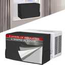Air Conditioner covers for inside 20"W x 14"H x 6"D Compatible with Midea Window Air Conditioner 8000/10000/120000 BTU, 3 Layers Insulation AC Cover Compatible with Midea U shaped AC Unit, Black