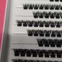 Self Adhesive Lash Clusters 3D Volume Faux Mink Fluffy Press On Eyelashes, 10-16mm Cluster Lashes Pre-Glued Eyelashes Cluster