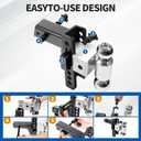 Adjustable Trailer Hitch Towing Ball Mounts Fits 2 inch Receiver, Drop Hitch-Tow Hitch, 8 inch Drop/Rise, 2" & 2-5/16" Ball Hitches for Trucks, Trailer Hitches with Anti-Theft Pin (2"-8" Drop)
