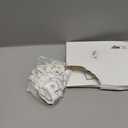 Jutom 72 Pcs Chenille Letter Patches Iron on Letter Number Patches Self Adhesive Chenille Embroidered Decals for Clothing (White with Silver Edge)