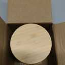 Empty Bamboo Lid Jar 8oz/250g,Refilable Plastic Round Cosmetic Containers for Powder, Body Butter, Cream, Lotion, Wide Mouth Makeup Sample Storage Pot Dispenser(Frost)